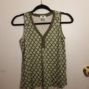 Olive green Old Navy tank top XS
